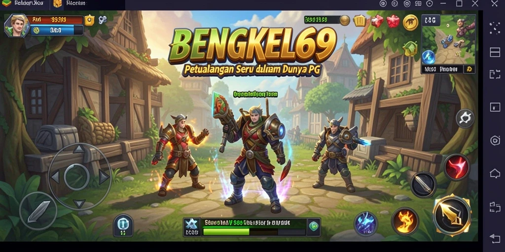Tampilan gameplay seru dalam BENGKEL69 dengan grafis menawan.