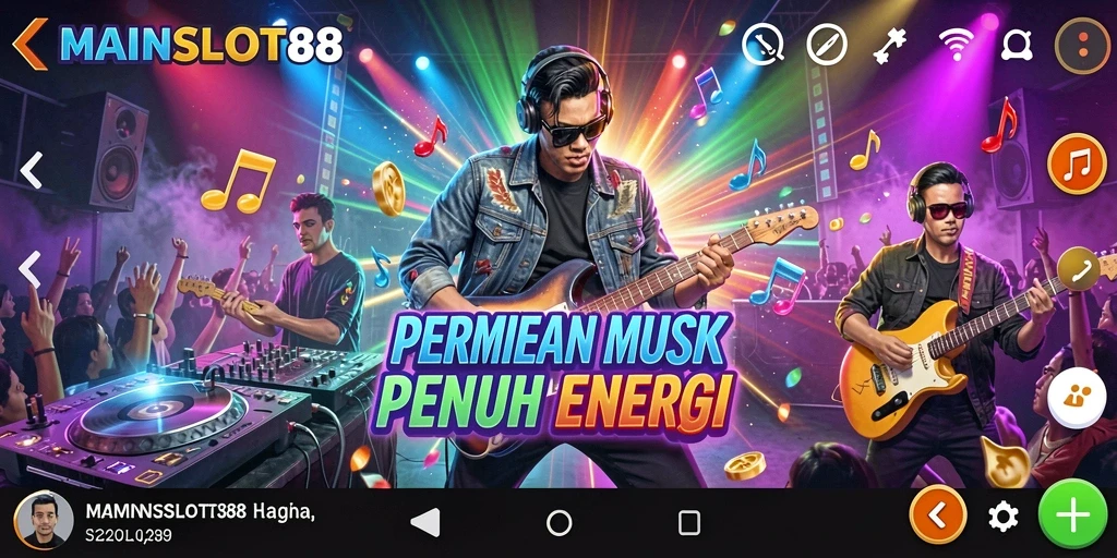 Tampilan menarik dari gameplay MAINSLOT88 yang seru dan penuh musik.
