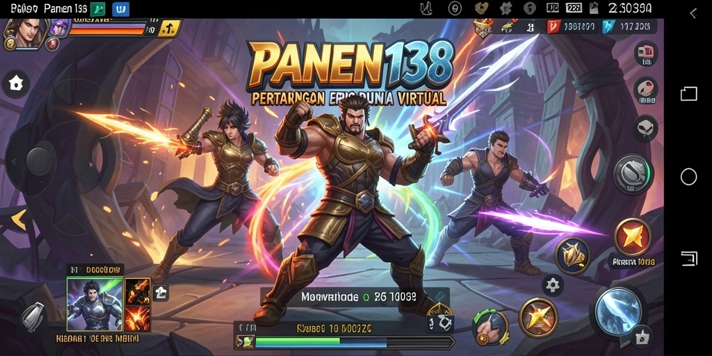 Tangkapan layar gameplay PANEN138 yang menunjukkan pertarungan seru.