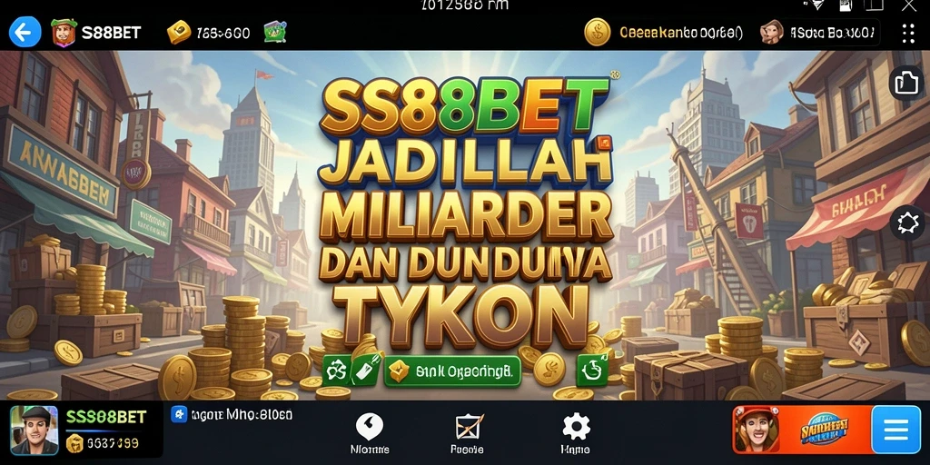 Tangkapan layar gameplay SS88BET menampilkan aksi manajemen bisnis yang dinamis.