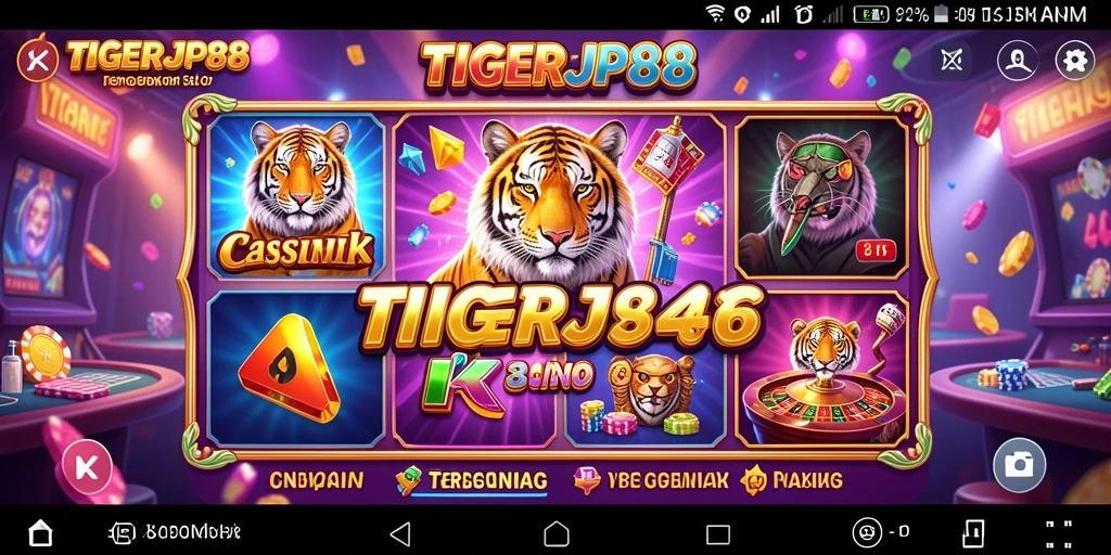 Tampilan gameplay Slot yang menarik dan memukau di TIGERJP88.